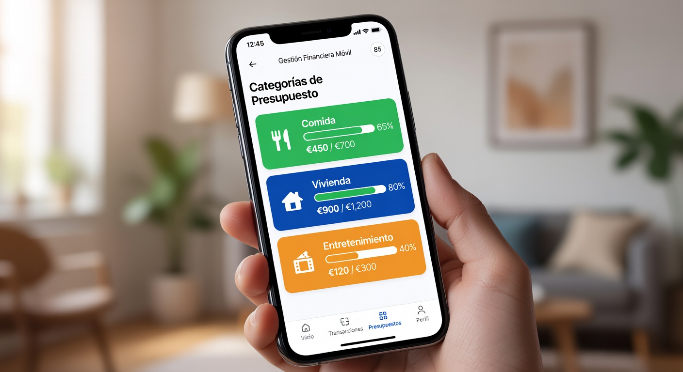 App móvil de presupuesto de Rosa y Diego